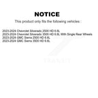 Positive Plus Front Rear Semi-Metallic Disc Brake Pads And Wear Sensor Kit For GMC Chevrolet Silverado 2500 HD Sierra 3500 6.6L KPW-101455