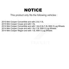 Positive Plus Rear Semi-Metallic Disc Brake Pads And Wear Sensors Kit For Mini Cooper KPW-101718