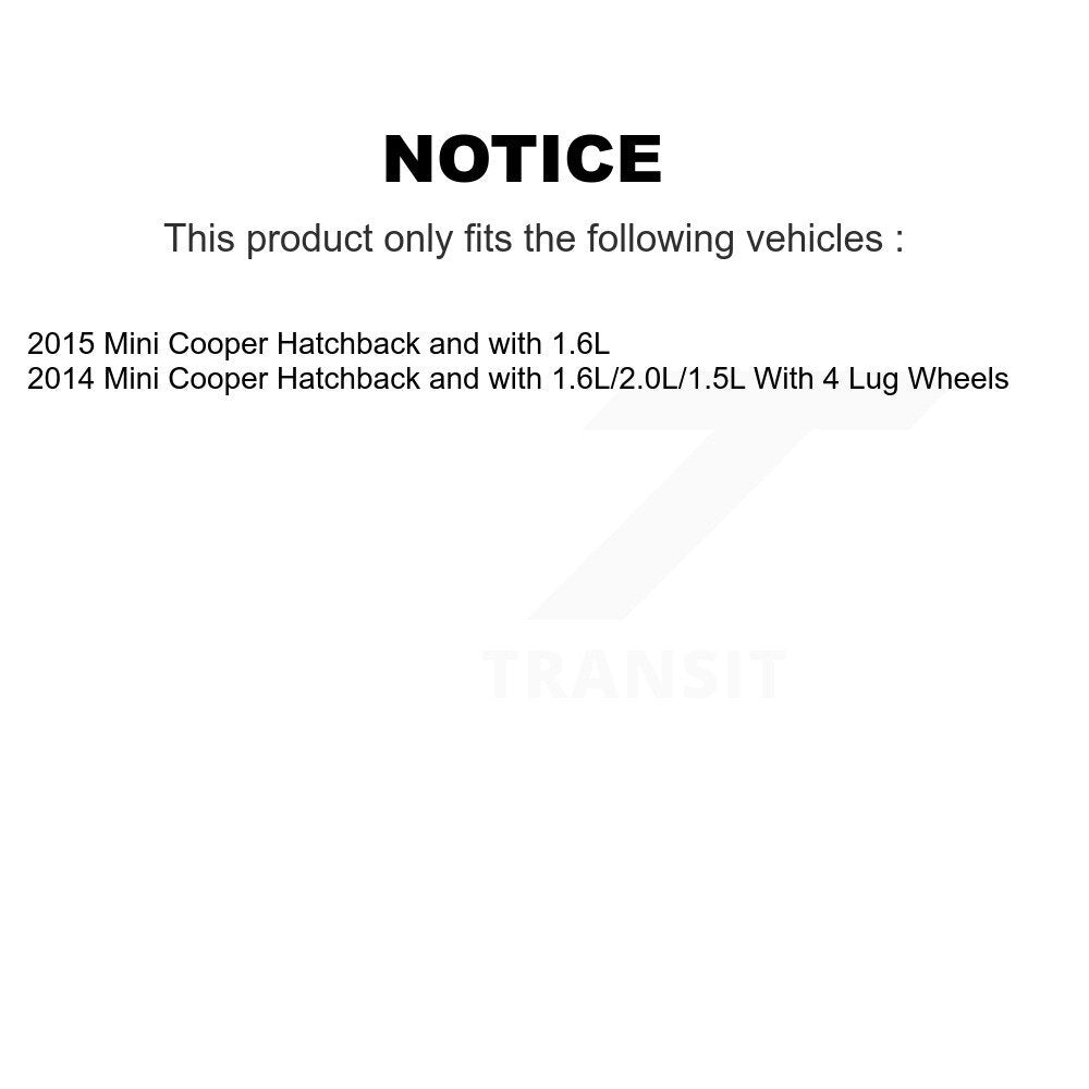 Positive Plus Rear Semi-Metallic Disc Brake Pads And Wear Sensors Kit For Mini Cooper KPW-101719