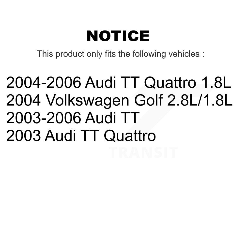 Positive Plus Front Semi-Metallic Disc Brake Pads And Extra Wear Sensors Kit For Volkswagen Golf Audi TT Quattro KPW-101796