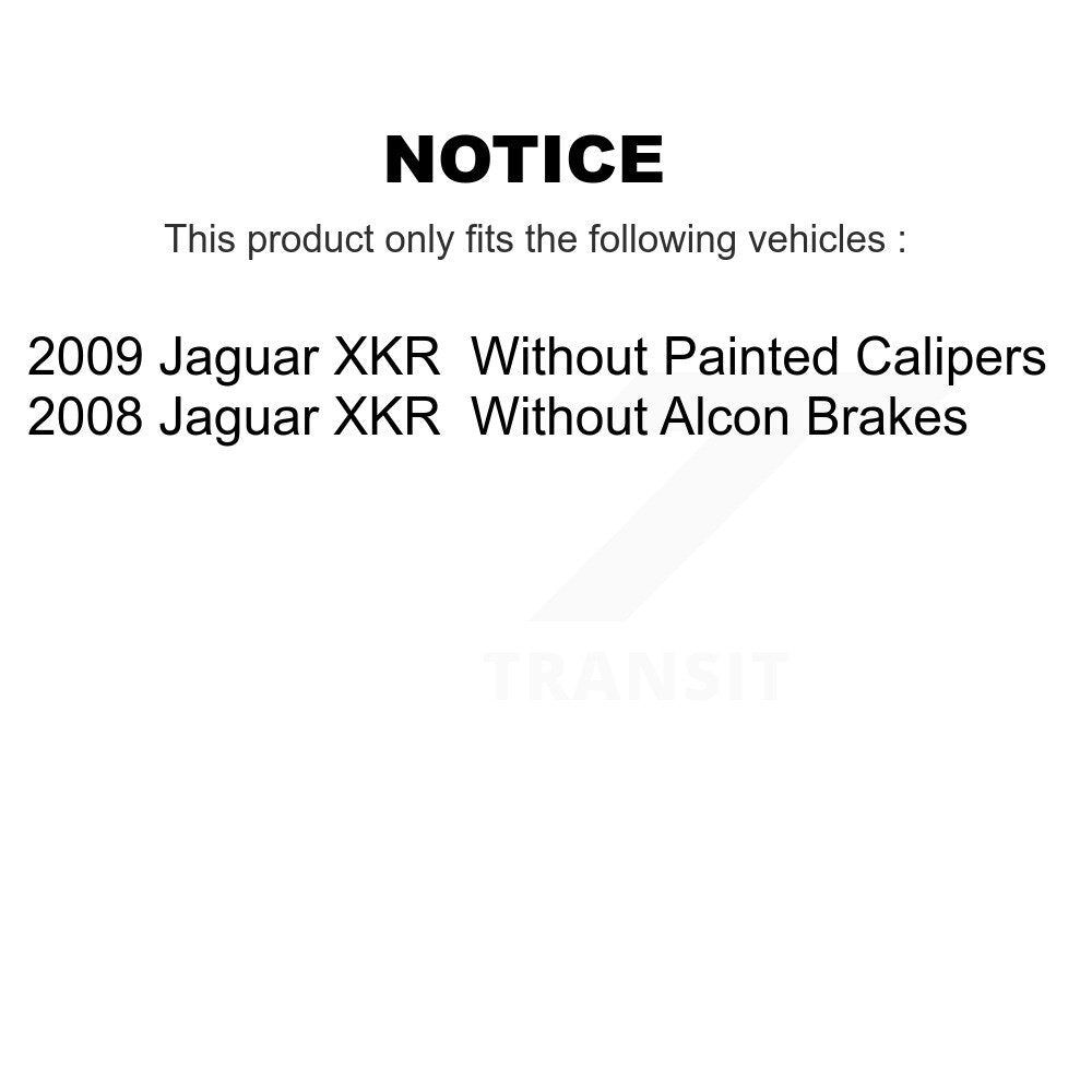 Positive Plus Front Semi-Metallic Disc Brake Pads And Wear Sensors Kit For Jaguar XKR KPW-101821