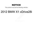 Positive Plus Front Rear Semi-Metallic Disc Brake Pads And Wear Sensors Kit (7Pc) For 2012 BMW X1 xDrive28i KPW-101848