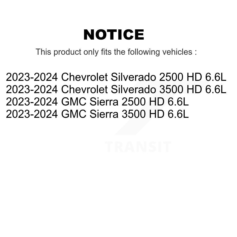 Mpulse Front Rear Disc Brake Pads Wear Sensor (4 Pack) For 2020-2026 GMC Chevrolet Silverado 2500 HD Sierra 3500 6.6L KSE-100511