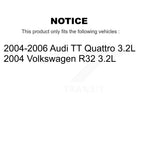 SIM Front Semi-Metallic Disc Brake Pads And Wear Sensors Kit For Audi TT Quattro Volkswagen R32 3.2L KSW-100992