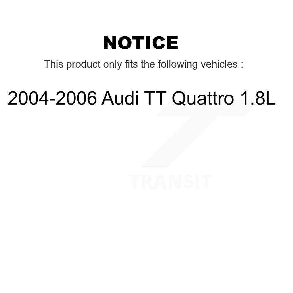 SIM Front Semi-Metallic Disc Brake Pads And Extra Wear Sensors Kit For 2004-2006 Audi TT Quattro 1.8L KSW-100993