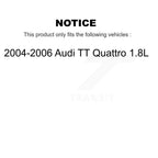SIM Front Semi-Metallic Disc Brake Pads And Extra Wear Sensors Kit For 2004-2006 Audi TT Quattro 1.8L KSW-100994