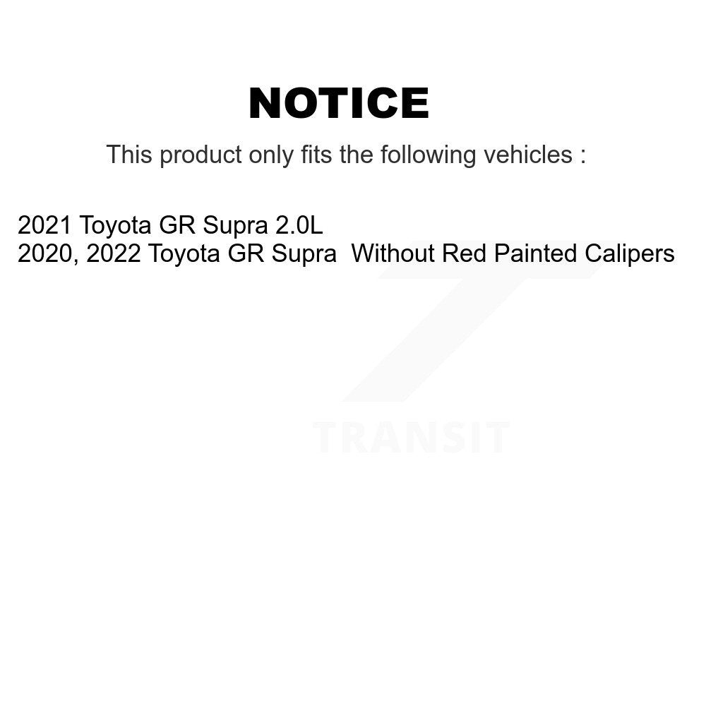 SIM Front Semi-Metallic Disc Brake Pads And Wear Sensors Kit For Toyota GR Supra KSW-101058
