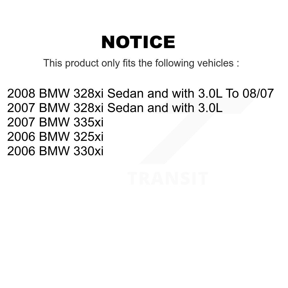 SIM Front Semi-Metallic Disc Brake Pads And Wear Sensors Kit For BMW 328xi 325xi 330xi 335xi KSW-101060
