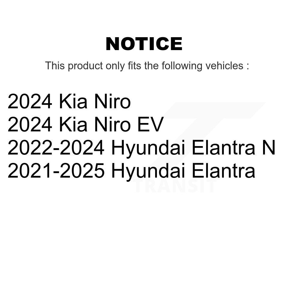 TOR Front Rear Suspension Stabilizer Bar Link Kit For Hyundai Elantra Kia Niro EV N - Left Right Side (Driver Passenger) KTR-105393