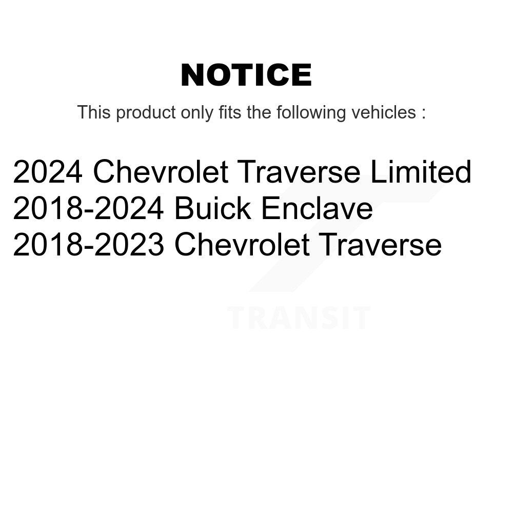 Buyers Guide for KTR-105806. Fits: Chevrolet Traverse Buick Enclave Limited KTR-105806