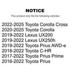 TOR Front Outer Steering Tie Rod End Kit For Toyota Corolla Cross C-HR Prius Prime Lexus UX250h AWD-e UX200 KTR-105836