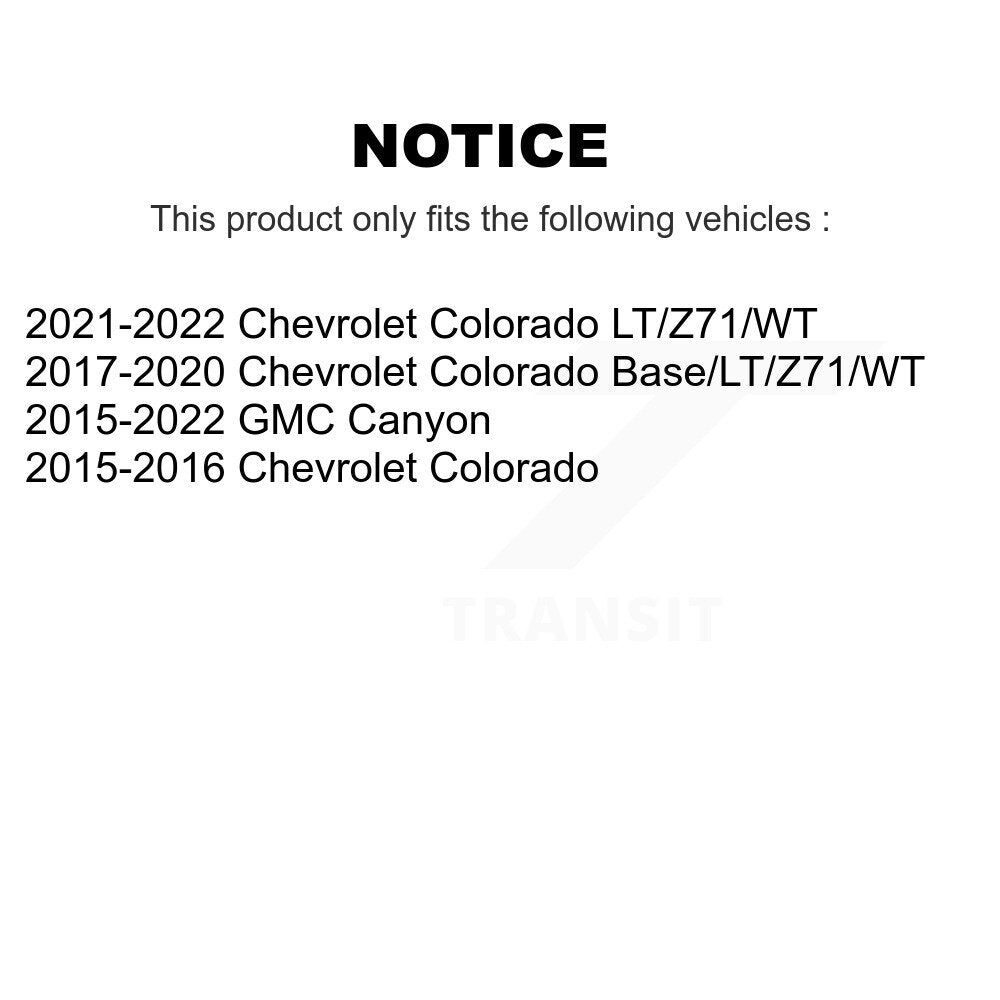 Buyers Guide for KTR-105865. Fits: Chevrolet Colorado GMC Canyon KTR-105865