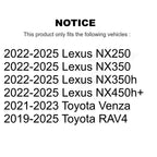 TOR Front Outer Steering Tie Rod End Pair For Toyota RAV4 Lexus NX350h Venza NX350 NX450h+ NX250 KTR-105866