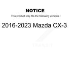 TOR Front Outer Steering Tie Rod End Pair For 2016-2023 Mazda CX-3 KTR-105868