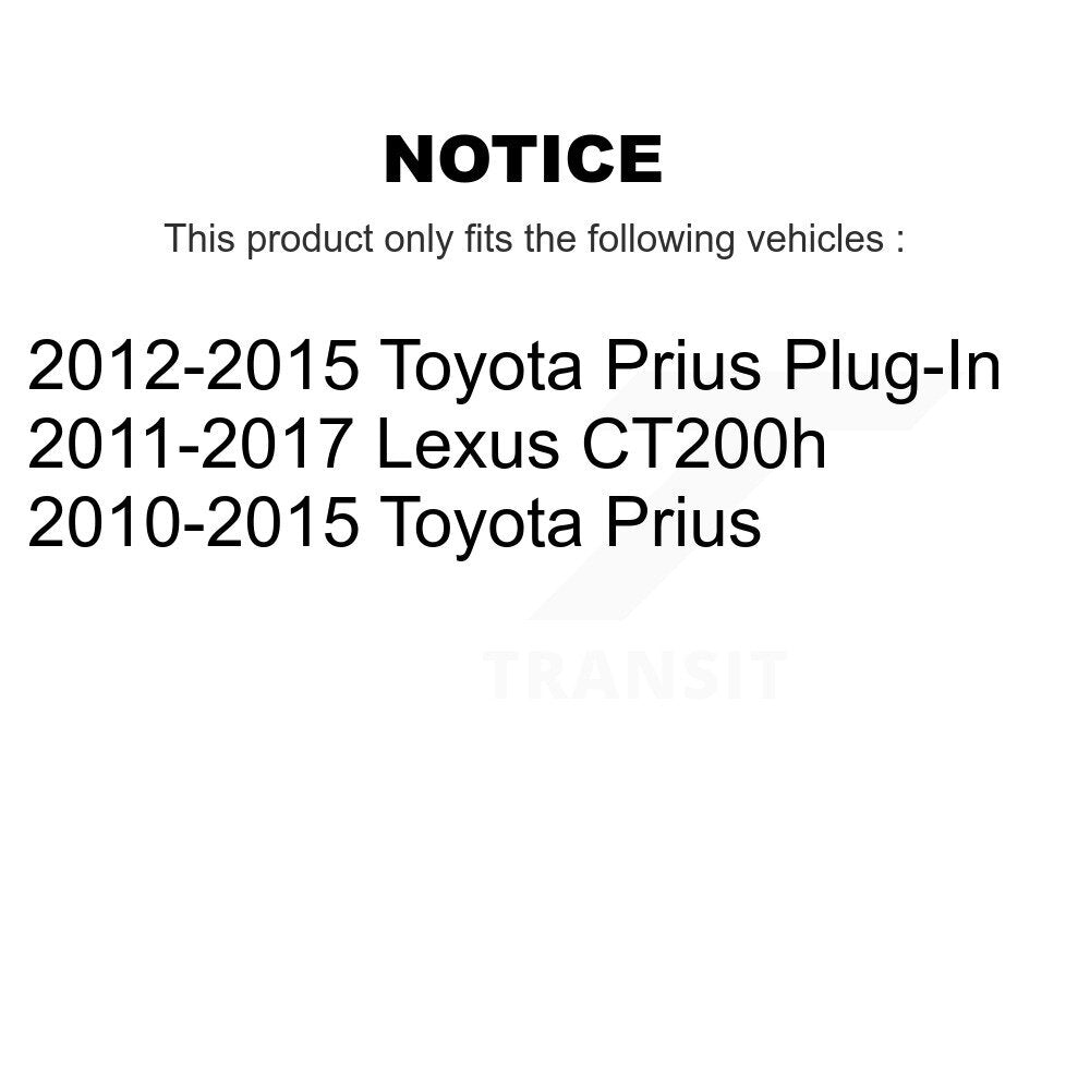 Buyers Guide for KTR-105873. Fits: Toyota Prius Lexus CT200h Plug-In