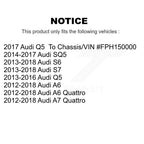 TOR Front Outer & Inner Steering Tie Rod End Kit For Audi Q5 A6 Quattro A7 SQ5 S6 S7 - Left Right Side (Driver Passenger) KTR-105888