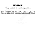 TOR Front Outer & Inner Steering Tie Rod End Kit For BMW X5 X6 Without Active Control - Left Right Side (Driver Passenger) KTR-105893