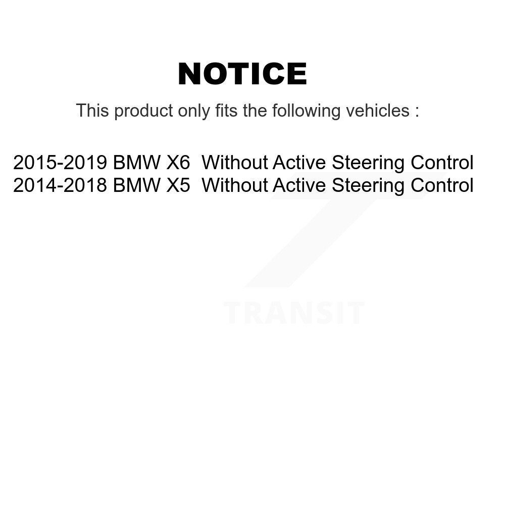 Buyers Guide for KTR-105893. Fits: BMW X5 X6 Without Active Control