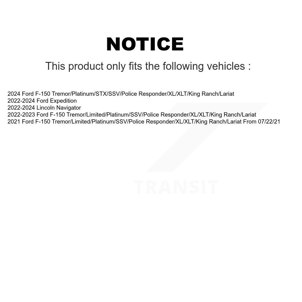 Buyers Guide for KTR-105895. Fits: Ford F-150 Expedition Lincoln Navigator