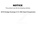 TOR Front Suspension Lower Control Arm And Ball Joint Assembly Stabilizer Bar Link Kit For 2018 Dodge Durango 5.7L With Sport - Left Right Side (Driver Passenger) KTR-105901