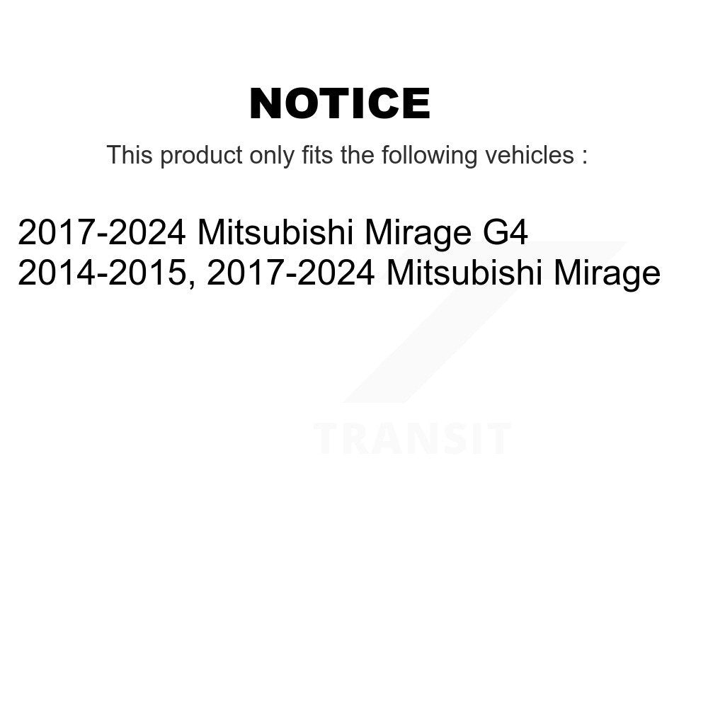 TOR Front Suspension Lower Control Arm And Ball Joint Assembly Stabilizer Bar Link Kit For Mitsubishi Mirage G4 - Left Right Side (Driver Passenger) KTR-105918