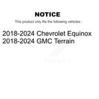 TOR Front Suspension Lower Control Arm And Ball Joint Assembly Steering Inner & Outer Tie Rod End Stabilizer Bar Link Kit (8Pc) For 2018-2024 Chevrolet Equinox GMC Terrain - Left Right Side KTR-105925