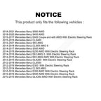 TOR Front Inner Steering Tie Rod End Pair For Mercedes-Benz GLK350 GLK250 E350 E400 E550 S550 E250 CLS550 S560 S63 AMG E300 E63 S CLS63 CLS400 S450 KTR-105930