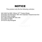 TOR Front Suspension Lower Ball Joint And Outer Tie Rod End Kit For Jeep Compass Renegade Fiat 500X - Left Right Side (Driver Passenger) KTR-105948