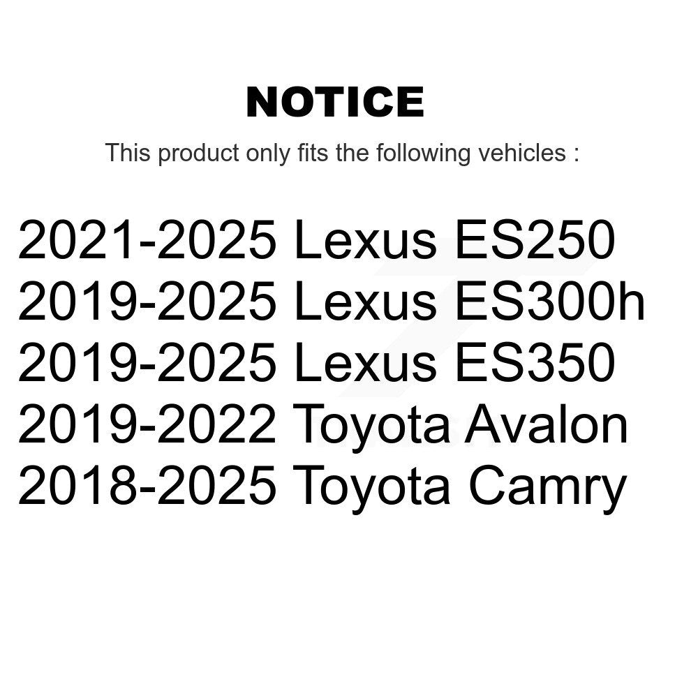 TOR Front Suspension Lower Ball Joint And Outer Tie Rod End Kit For Toyota Camry Lexus ES350 ES300h Avalon ES250 - Left Right Side (Driver Passenger) KTR-105951