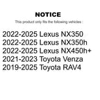 TOR Front Suspension Lower Ball Joint And Outer Tie Rod End Kit For Toyota RAV4 Lexus NX350h Venza NX350 NX450h+ - Left Right Side (Driver Passenger) KTR-105957