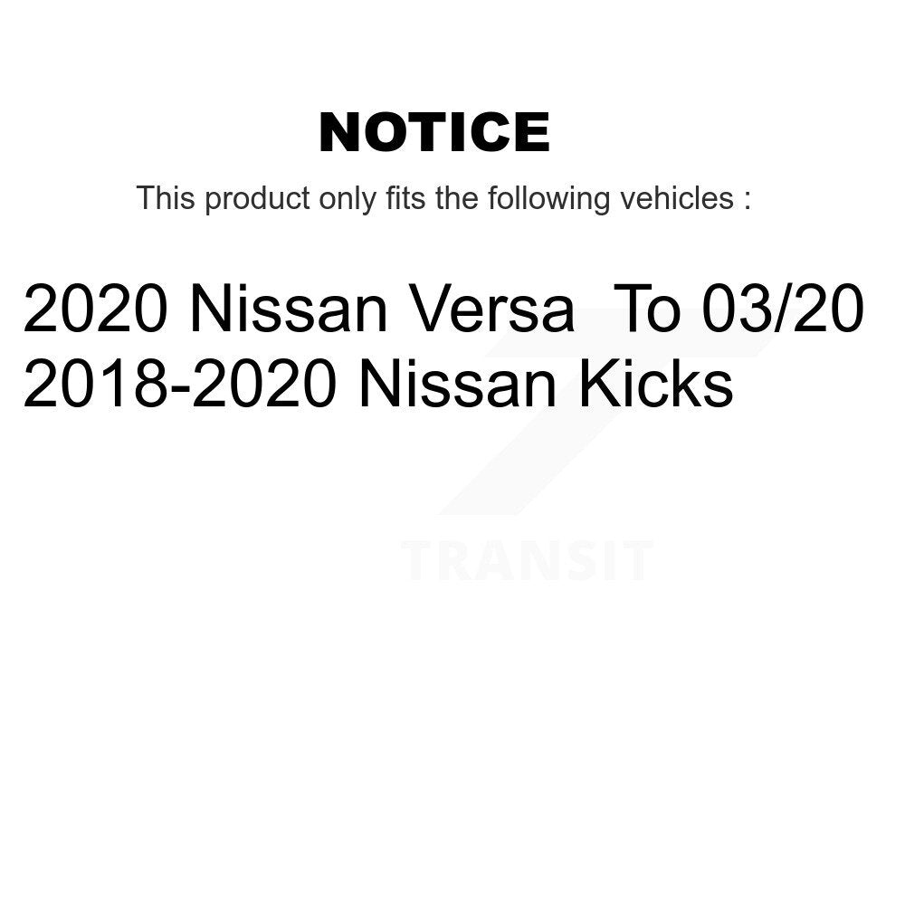 TOR Front Suspension Lower Control Arm Assembly And Outer Tie Rod End Kit For Nissan Kicks Versa - Left Right Side (Driver Passenger) KTR-105963