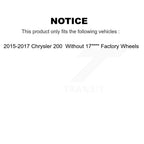 TOR Front Suspension Lower Control Arm Assembly And Outer Tie Rod End Kit For 2015-2017 Chrysler 200 Without 17" Factory Wheels - Left Right Side (Driver Passenger) KTR-105965