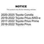 TOR Front Suspension Lower Control Arm Assembly And Outer Tie Rod End Kit For Toyota Corolla Prius Prime AWD-e - Left Right Side (Driver Passenger) KTR-105969