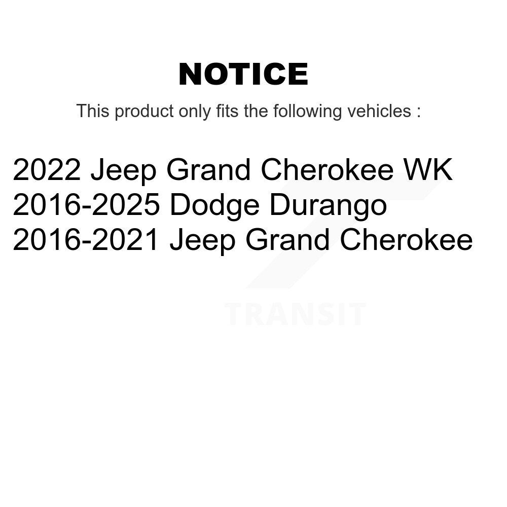 TOR Front Suspension Lower Control Arm Assembly And Outer Tie Rod End Kit For Jeep Grand Cherokee Dodge Durango WK - Left Right Side (Driver Passenger) KTR-105970