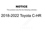 TOR Front Suspension Lower Control Arm Assembly And Outer Tie Rod End Kit For 2018-2022 Toyota C-HR - Left Right Side (Driver Passenger) KTR-105973