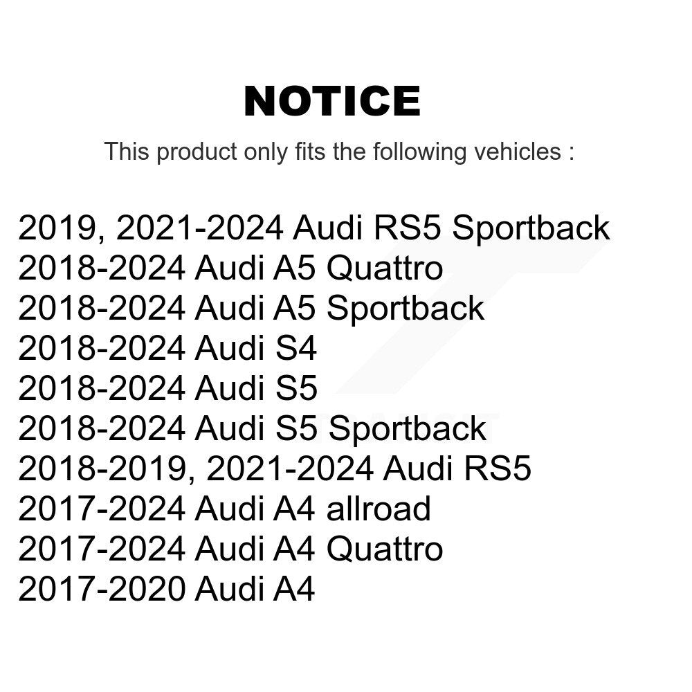 TOR Front Suspension Lower Rearward Control Arm And Ball Joint Assembly Stabilizer Bar Link Kit For Audi A4 Quattro A5 Sportback S5 allroad S4 RS5 - Left Right Side (Driver Passenger) KTR-105975