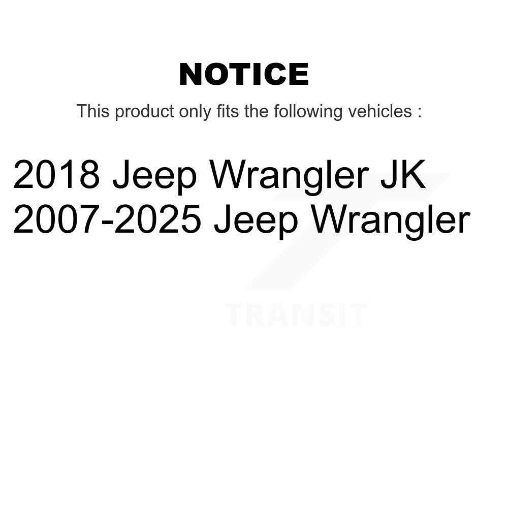 TOR Rear Upper Suspension Control Arm Pair For Jeep Wrangler JK KTR-105992