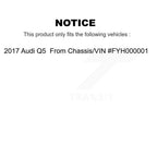 TOR Front Suspension Lower Rearward Control Arm And Ball Joint Assembly Steering Tie Rod End Stabilizer Bar Link Kit (8Pc) For 2017 Audi Q5 From Chassis VIN #FYH000001 - Left Right Side KTR-106003