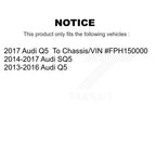 TOR Front Suspension Lower Rearward Control Arm And Ball Joint Assembly Steering Tie Rod End Stabilizer Bar Link Kit (8Pc) For Audi Q5 SQ5 - Left Right Side (Driver Passenger) KTR-106004
