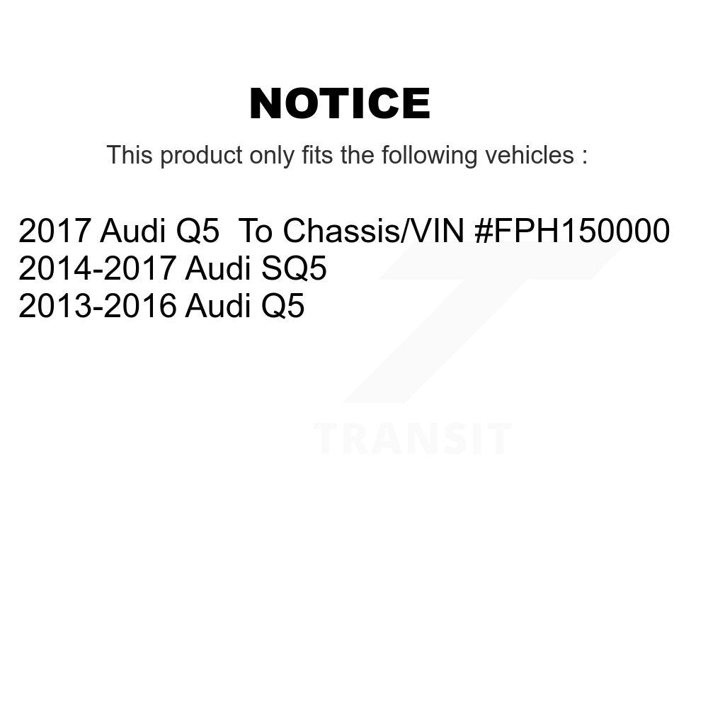 Buyers Guide for KTR-106004. Fits: Audi Q5 SQ5
