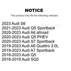 TOR Front SuspensionUpper Forward Control Arm And Ball Joint Assembly Steering Tie Rod End Stabilizer Bar Link Kit (8Pc) For Audi Q5 Sportback SQ5 A6 Quattro A7 PHEV allroad S7 S6 - KTR-106020
