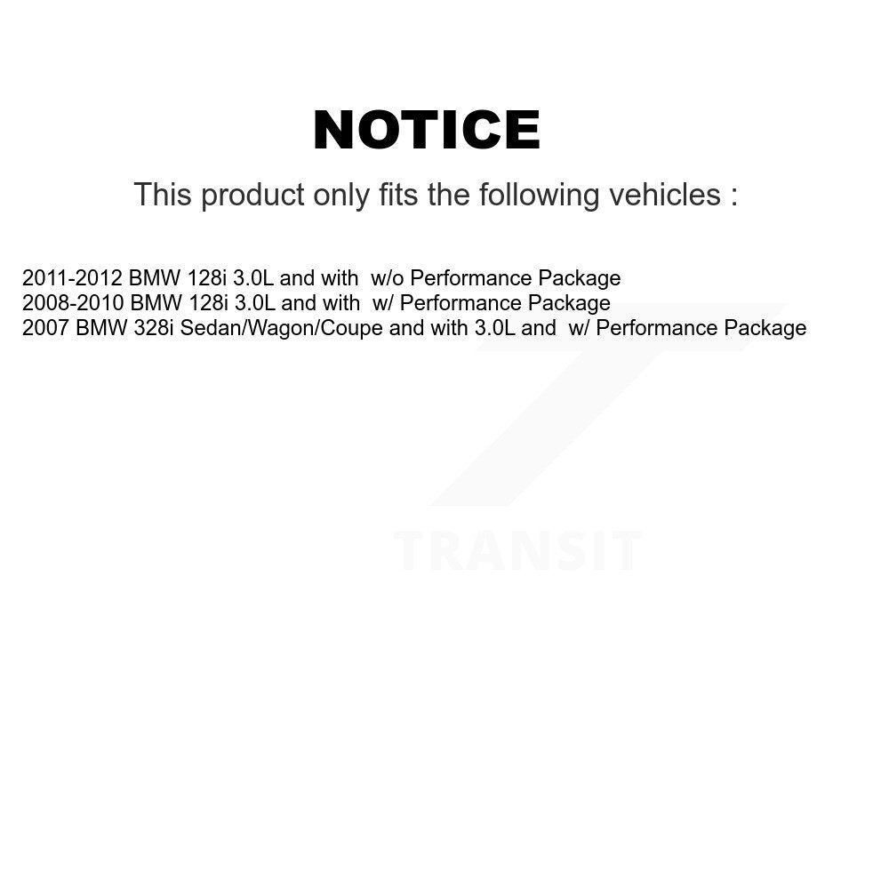 TEC Front Ceramic Disc Brake Pads And Wear Sensor Kit For BMW 328xi 328i KTW-100157