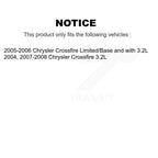 TEC Front Rear Ceramic Disc Brake Pads And Wear Sensor Kit For Chrysler Crossfire Mercedes-Benz SLK320 KTW-100373