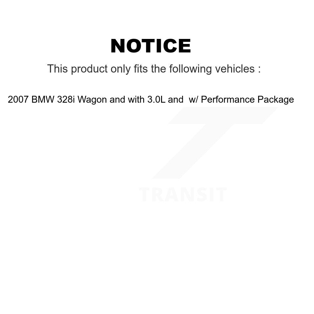 TEC Front Rear Ceramic Disc Brake Pads And Wear Sensor Kit (5Pc) For BMW 328xi 328i KTW-100730