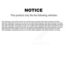 TEC Front Ceramic Disc Brake Pads And Wear Sensors Kit For 2006 Volkswagen Touareg With 330mm Diameter Rotor 2 Piston Caliper KTW-100942