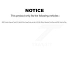 TEC Front Rear Ceramic Disc Brake Pads And Wear Sensors Kit For 2020 Porsche Cayenne Turbo S E-Hybrid Coupe with 4.0L With 350mm Diameter Rotor Cast Iron KTW-102125