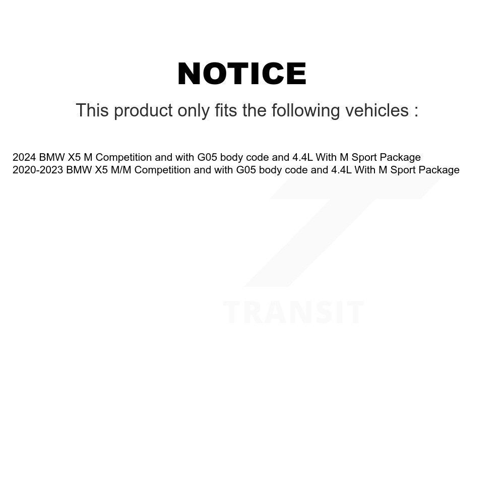 TEC Front Rear Ceramic Disc Brake Pads And Wear Sensors Kit For BMW X5 With M Sport Package KTW-102154