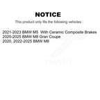 TEC Front Rear Ceramic Disc Brake Pads And Wear Sensors Kit For BMW M8 M5 Gran Coupe KTW-102172
