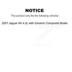 TEC Front Rear Ceramic Disc Brake Pads And Wear Sensors Kit For 2007 Jaguar XK 4.2L with Composite KTW-102194