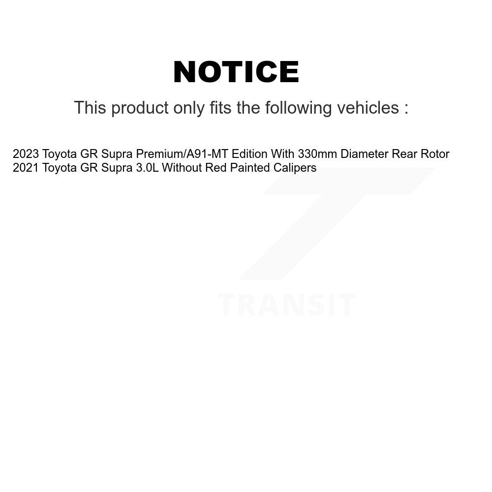 TEC Front Rear Ceramic Disc Brake Pads And Wear Sensors Kit For Toyota GR Supra KTW-102205